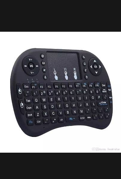 Mini Wireless touchpad Keyboard with 3 Color RGB Backlite 3