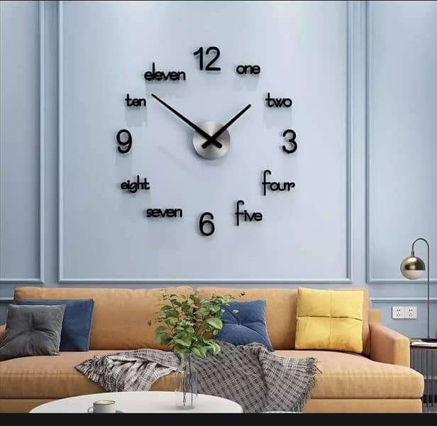 3D wall clock 3