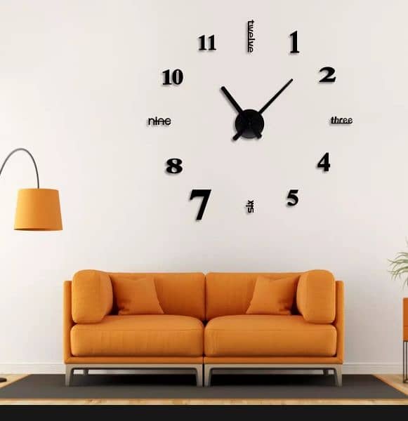 3D wall clock 4