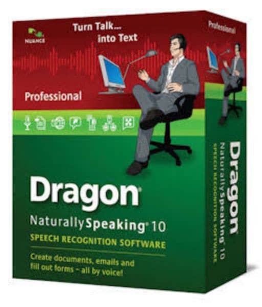 Dragon NaturallySpeaking software+ one year Licance 10.1 1