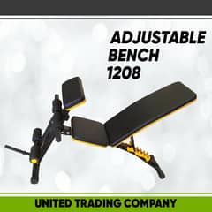 GYM & ADJUSTABLE BENCH FITNESS EXERCISE MACHINE