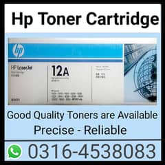 12A HP LaserJet Black Toner Cartridge / Toner Cartridge for Printers