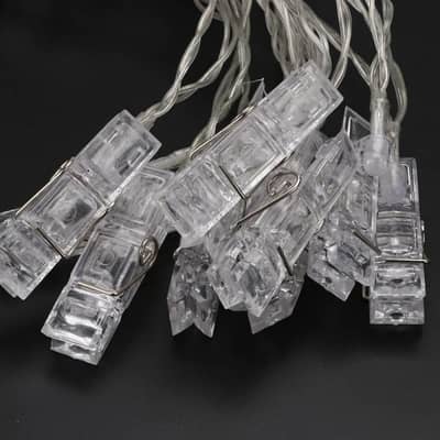 20 Photo Clip LED Battery Operated String Lights for Birthday, Wedding 9