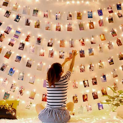 20 Photo Clip LED Battery Operated String Lights for Birthday, Wedding 11
