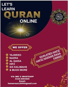 Quran teacher available home and online