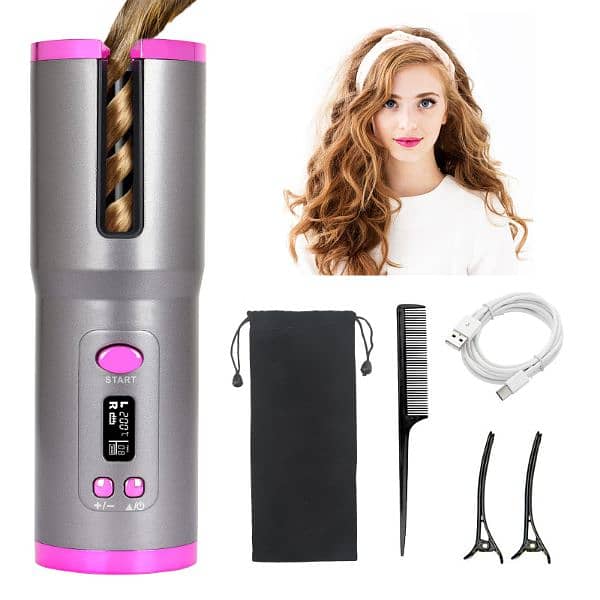 CORDLESS AUTOMATIC HAIR CURLER HG-008 0