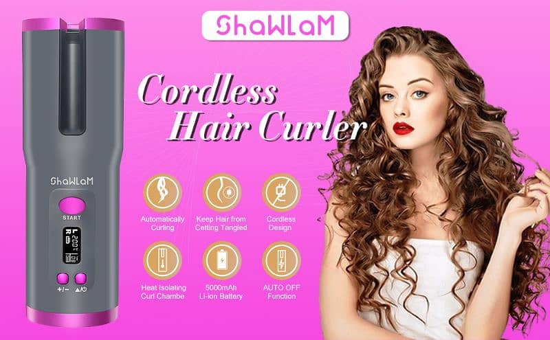 CORDLESS AUTOMATIC HAIR CURLER HG-008 4