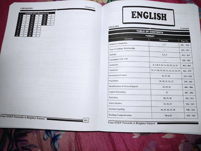 Entry Test Preparation Book 6