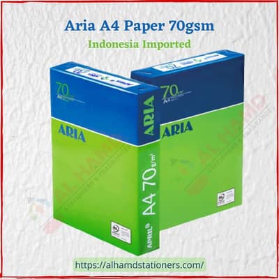 Aria A4 Paper 70gsm Ream (500Sheets)