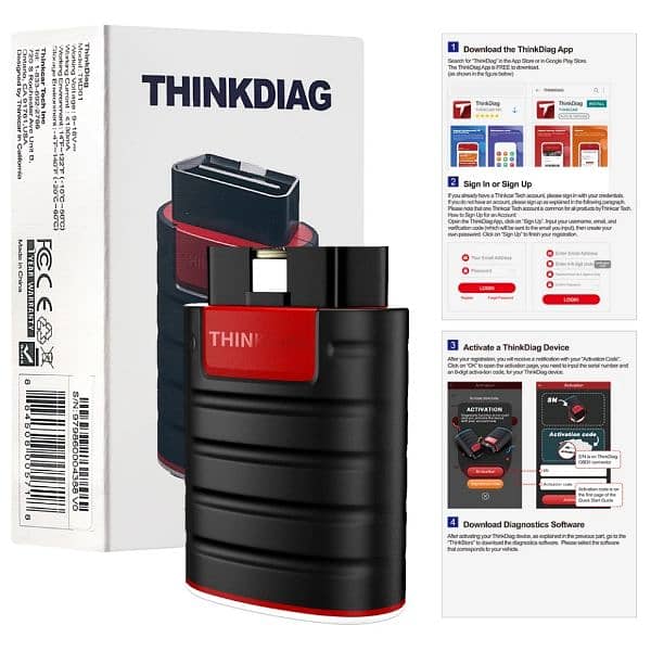 THINKDIAG Car Fault Scanner. New Version with 1 year full free updates 10