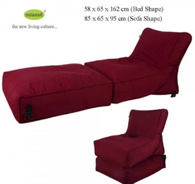 Wallow Bean Bag Bed Chair_Multipurpose Flip Out Sofa office furniture 9