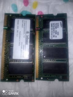 Laptop DDR 512 Ram 256+256 for sale.