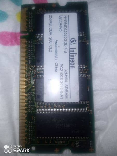 Laptop DDR 512 Ram 256+256 for sale. 1