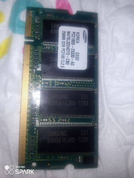 Laptop DDR 512 Ram 256+256 for sale. 2