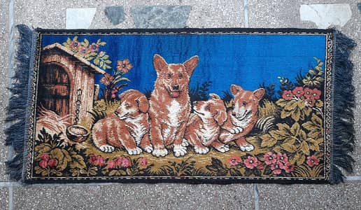 1"8 X 3"2 Ft. Animals pictorial wall hanging tapestry 1