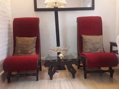 Coffee chair set with table