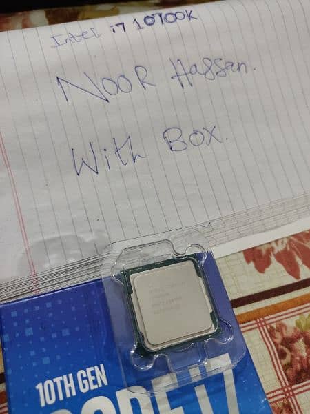 intel i7 10700k with box 6