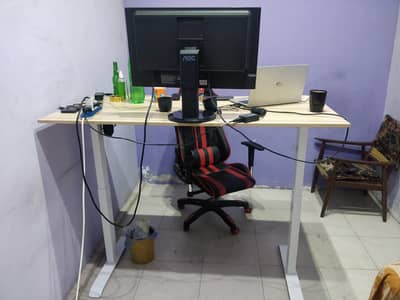 Height adjustable desk | table | Hydraulic adjust