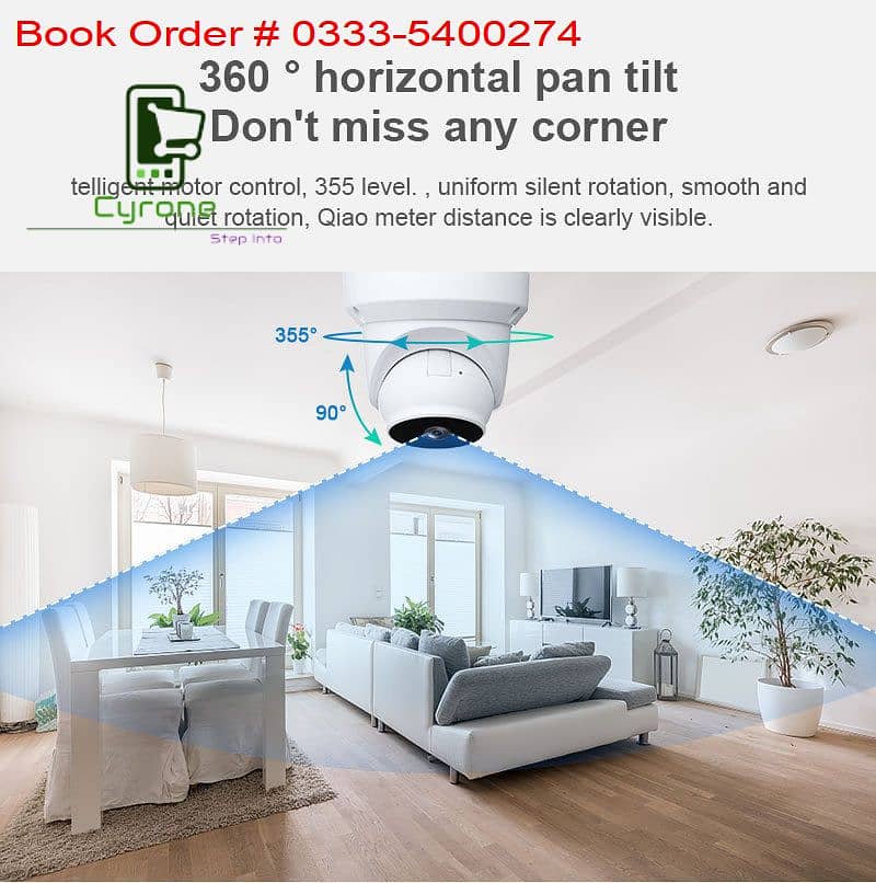 3MP Indoor Wifi Dome Security Camera 2-Way Audio Motion Detection 11