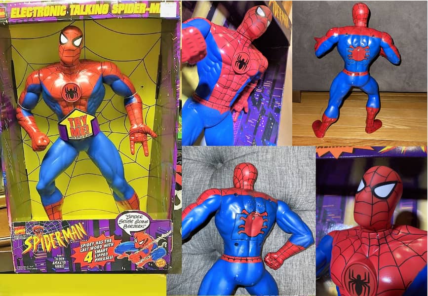 1994 Toy Biz Electronic Talking 16"inch Spider-Man Action Figure 6