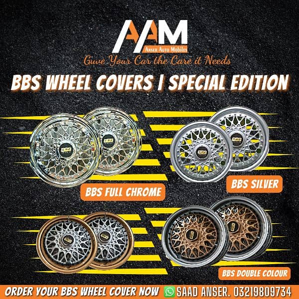 BBS Special Edition Wheel Cups 13" 14" 3