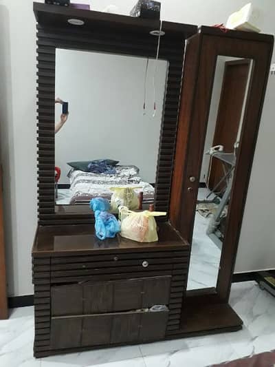 double mirror dressing table design