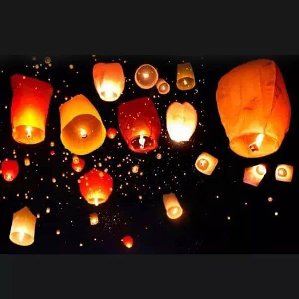 10 Pieces Pack of flying Sky Lanterns 0306/16/744/60 3