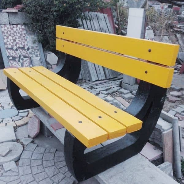 Modern Cemented concrete Outdoor Benches for garden and homes 2