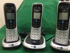 trio cordless phone with wireless intercom