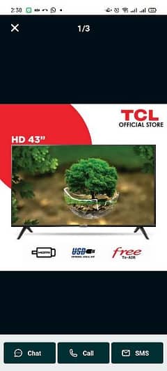 TCL smart LED tv 50'' android with 2 year warranty latest model