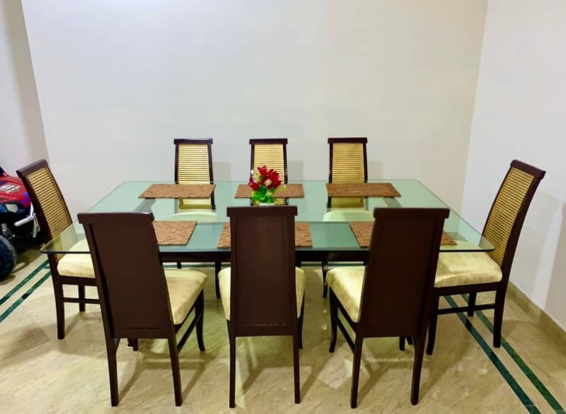 8 seater dining table top glass 4