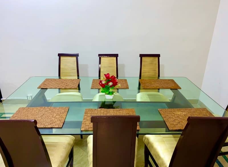 8 seater dining table top glass 5