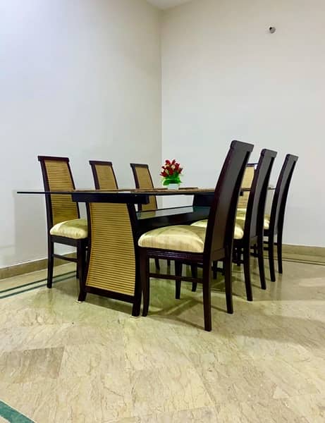 8 seater dining table top glass 0
