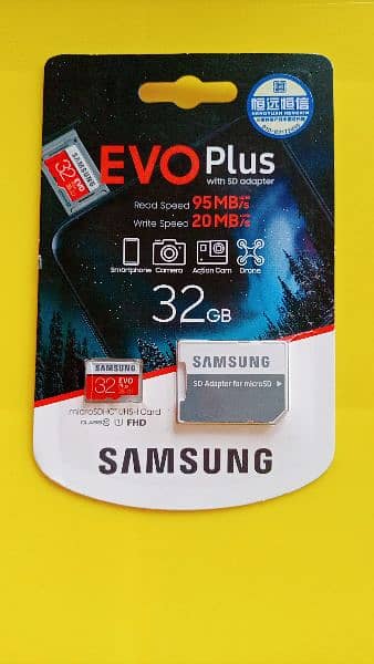 Samsung EVO Plus microSD Card 32GB ORIGINAL Memory Card