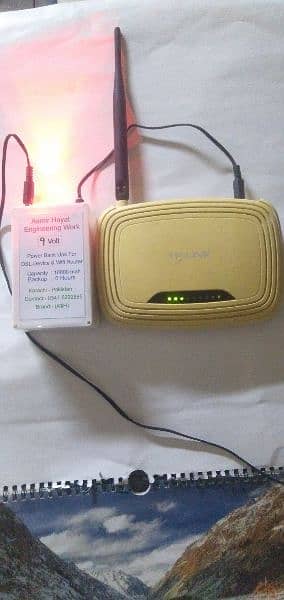 UPS Power Bank for DSL-Device Wi-Fi Router. 5, 9, 12Volt with Charger 5