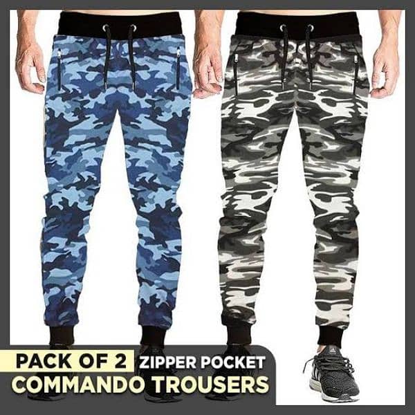 Pack Of 2 Camouflage Commando trouser For boys & Men's 1