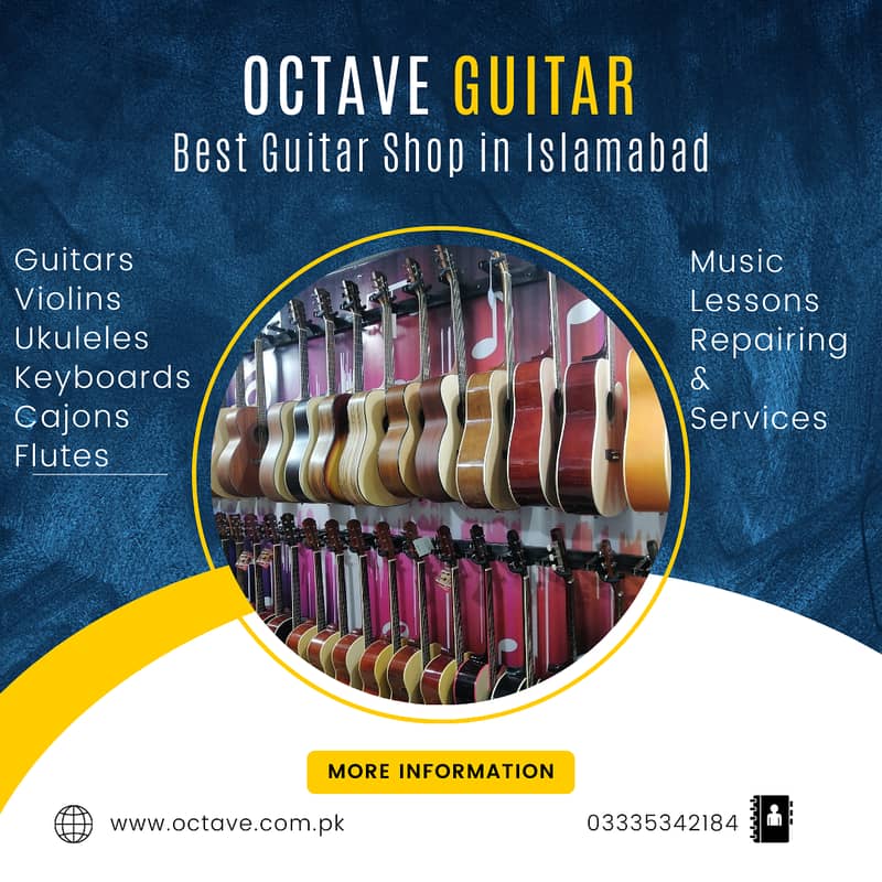 High Quality Musical Instruments at Octave Guitar Violin Ukulele Shop 7