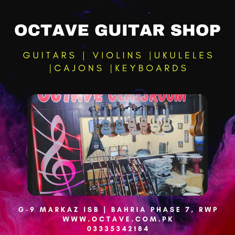 High Quality Musical Instruments at Octave Guitar Violin Ukulele Shop 9