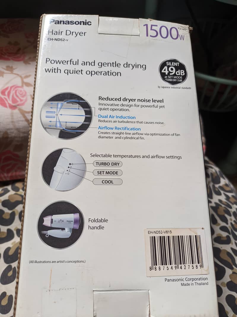 Panasonic Hair Dryer EH-ND52-v Slightly used 1
