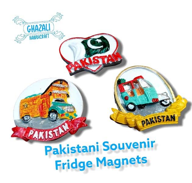 Fridge Magnets Handcrafted Pakistani Monuments fridge magnets . Each 2