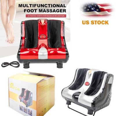 New Shiatsu Kneading Rolling Vibration Foot Calf Leg Massager Machine 1