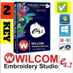 Get top 3 embroidery software pack
1:Wilcome e4.2 with coral