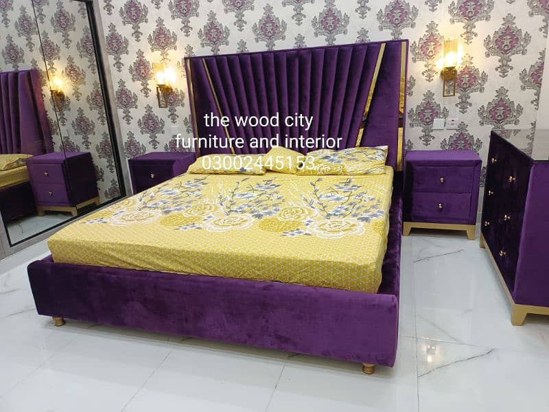 King size bed bed room set double bed 2