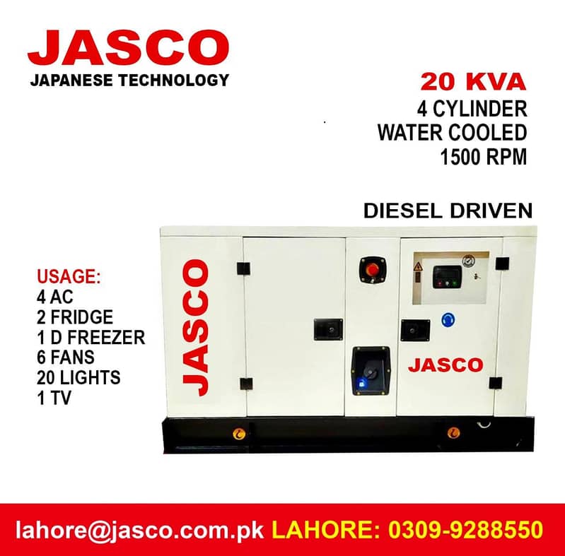 Jasco Diesel Generators 15 kva to 100 kva 1