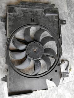 Japanese Radiator shroud with fan motor