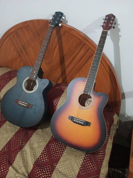 Semi acoustic guitar and acoustic 1