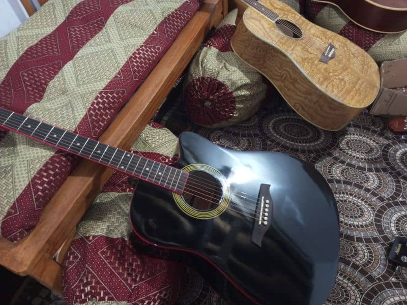 Semi acoustic guitar and acoustic 4