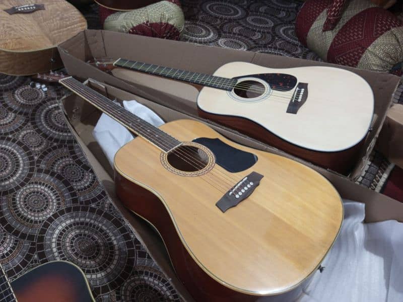 Semi acoustic guitar and acoustic 9