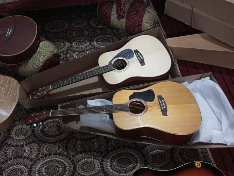 Semi acoustic guitar and acoustic 10