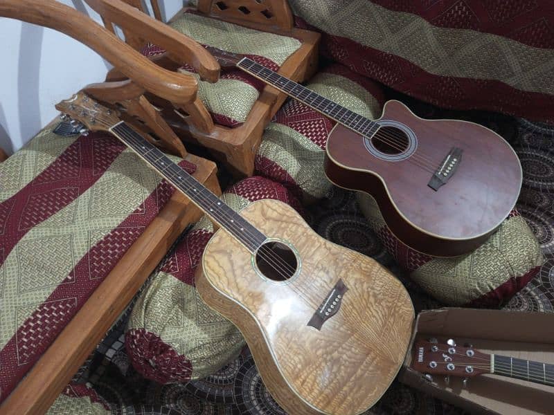 Semi acoustic guitar and acoustic 11